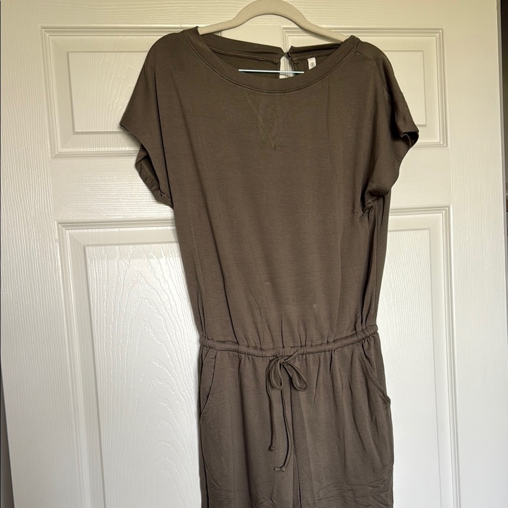 Olive Green Soft Jumpsuit
